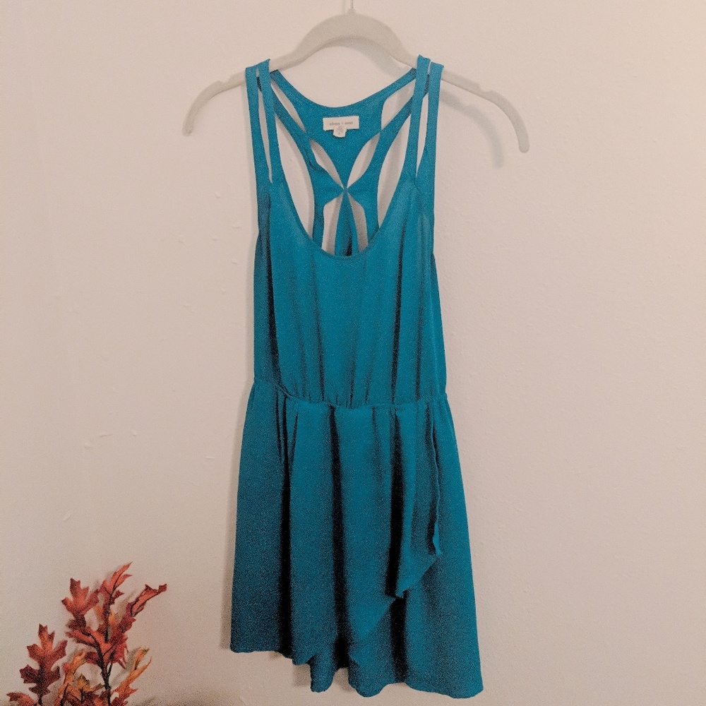 Silence + noise size small blue dress